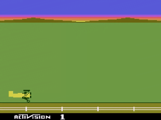Barnstorming title screen for Atari 2600